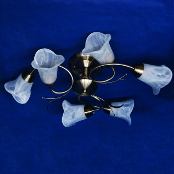 Люстра VERNER LIGHTING А1193/6, Е14, 6 ламп, 40 Вт, цвет античная бронза