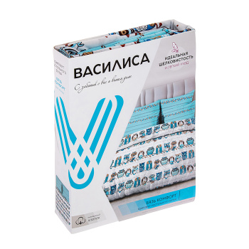 Постельное белье евро бязь Василиса 7184/1 Совушки нав70*70,пр200*220