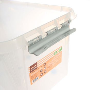 Контейнер д/хранения пластм. "Профи Комфорт" 70л 720х390х375мм на кол. Прозр. арт.799 (Полим-т)*1/3