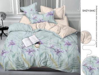 Постельное белье евро сатин LUXOR рис.544 нав70*70,пр215*240 *1/5