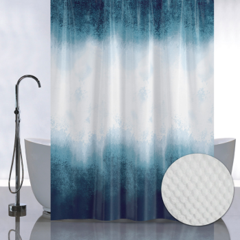 Штора для ванной "Санакс" п/эстер 180*180см "Морская волна" без колец 05-09 *1/24