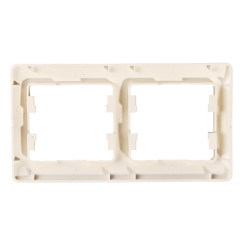 Рамка "Glossa" 2-м бежевый горизонтальная GSL000202 *1/30