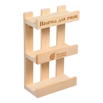 Полочка для очков 18х9х30 см, липа "Банные штучки"/4
