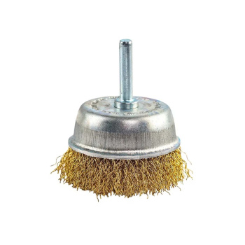 Щетка для дрели чашка с хвостовиком 65 мм VIRA