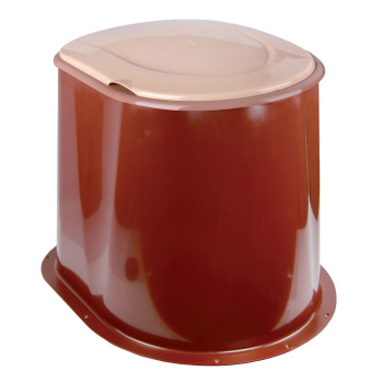 Туалет дачный (унитаз) пластм. Коричневый М1295 (ЗПИ "Альтернатива")  *1/5