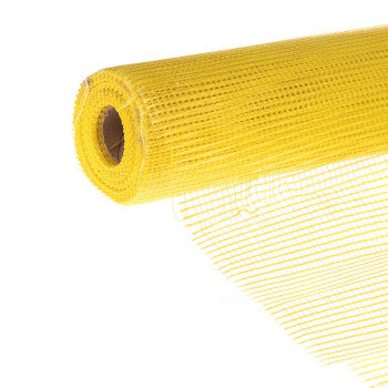 Сетка фасадная 1х20 м 4WALLS SMF114T, 5х5 мм, 120 г/м², желтая