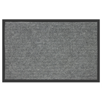 Коврик влаговпитывающий 60*90 см ребристый серый "KOVROFF" (арт.20302) *1/10 (МШ16)