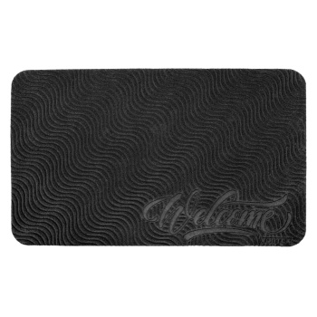 Коврик 45*75см придверный "Welcome" "COMFORT" "VORTEX" без подложки, серый (арт.24116) *1