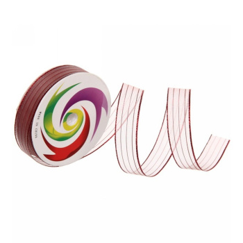 Лента для декорирования "Сияние" 1.5 см, 5 м, Красный