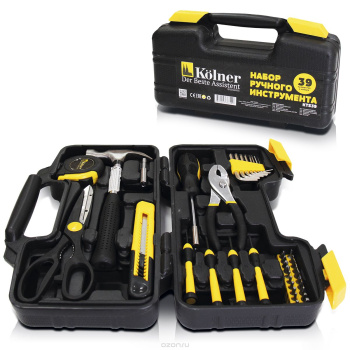 Набор инструментов Kolner KTS 39 (39 пред.) *1/8
