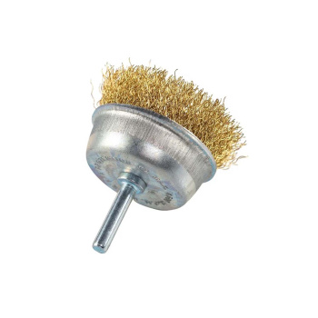 Щетка для дрели чашка с хвостовиком 65 мм VIRA