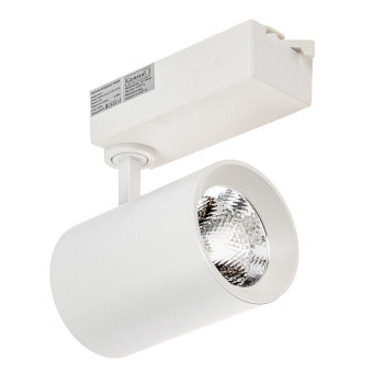 Светильник трековый GENERAL 30Вт 4К 2400Лм белый 1фаза 220В GTR-30-1-IP20 580005 *1/16