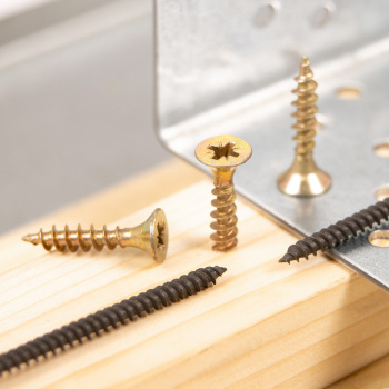 Шурупы жёлтые BROZEX пакет 5*25 (30шт) *10/100