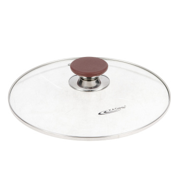 Кастрюля нерж. "Катунь" "Берта" 5,0л d24см термораспред. дно, Стекл. кр., силик.руч. КТ15-D-24 *1/4