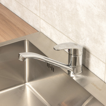 Смеситель для кухни Roegen RC014A, длинный излив, рычажный