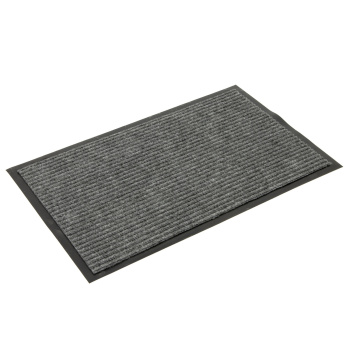 Коврик влаговпитывающий 50*80 см ребристый серый "KOVROFF" (арт.20202) *1/10 (ДЖ404)