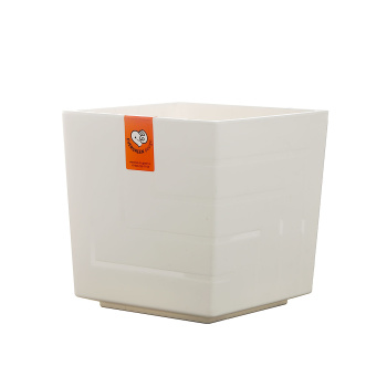 Кашпо 6.6 л Live in Green Квадро КВ20-10, 20х20х20 см, с дренажной вставкой, пластик, белый Кашпо 6.6 л Live in Green Квадро КВ20-10, 20х20х20 см, с дренажной вставкой, пластик, белый