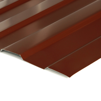 Профнастил С-8, 1200х2000 мм, 0.45 мм, 2.4 м², коричневый Профнастил С-8, 1200х2000 мм, 0.45 мм, 2.4 м², коричневый