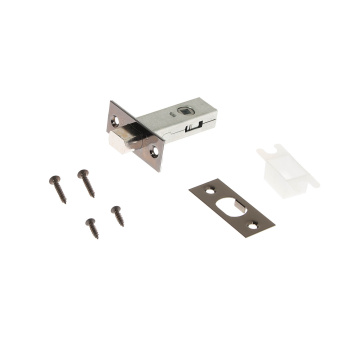 Задвижка дверная врезная APECS L-0126, цвет никель черный