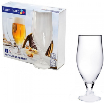 Набор бокалов для пива 620 мл Luminarc French brasserie, 2 шт., стекло Набор бокалов для пива 620 мл Luminarc French brasserie, 2 шт., стекло
