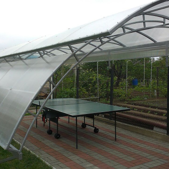 Поликарбонат 6 мм сотовый Flexy, 2.1х6 м, 0.77 кг/м², прозрачный Поликарбонат 6 мм сотовый Flexy, 2.1х6 м, 0.77 кг/м², прозрачный