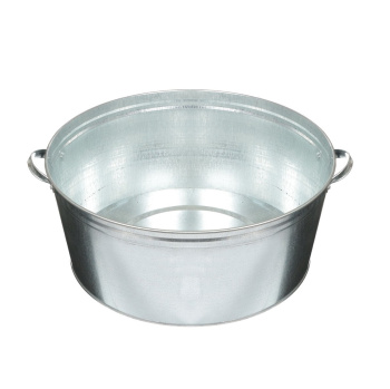 Таз металл. оцинкованный  38л круглый с ручками *1/5