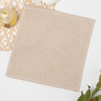 Салфетка махровая 30*30см цв.04-013 кремовый 360г/м2 Текстиль Центр *10