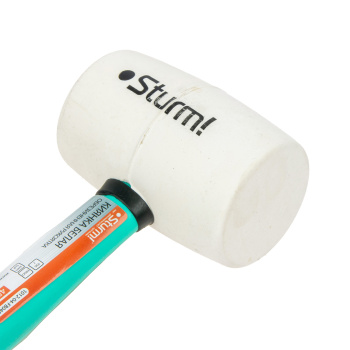 Киянка STURM белая обрезин. ручка 450гр (арт.1012-04-FB0450) *1/20