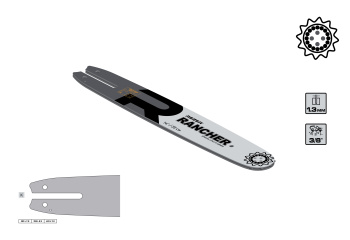 Шина для цепных пил 35см 50звеньев шаг3/8" паз1,3мм Rancher 353 L 9 K REZER *1/20 Шина для цепных пил 35см 50звеньев шаг3/8" паз1,3мм Rancher 353 L 9 K REZER *1/20