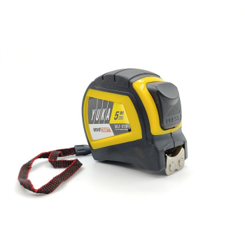 Рулетка 5м х25мм резино-пластик.корпус стальная лента автостоп.магнит артYK00525M Novocraft1/6/120