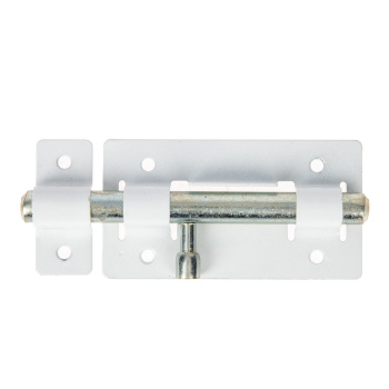 Задвижка дверная круглая ЗД-01 белая кругл.ригель (Киров) *1/20