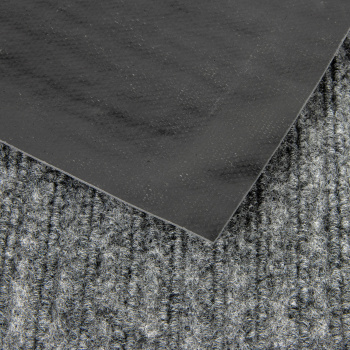 Коврик влаговпитывающий 60*90 см ребристый серый "KOVROFF" (арт.20302) *1/10 (МШ16)