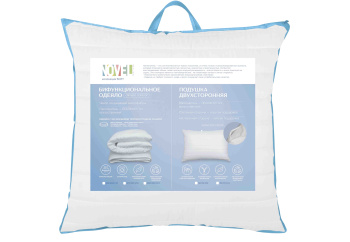 Подушка двухсторонная 70*70см Soft, съемный чехол микрофибра NOVEL *1/5