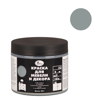 Краска акриловая для мебели и декора Гранитный 0,5 кг Новбытхим *1/6