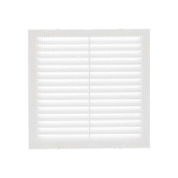 Решетка вентиляционная138х138мм 1313С Эковент (с сеткой) *1/100