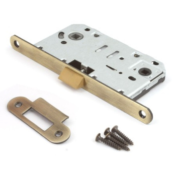 Защелка врезная п/ручку и фиксатор БРОНЗА БЕСШУМНАЯ 5300-Р-WC-AB Апекс *1/5/40