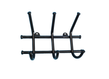 Вешалка настенная "Норма 3" 245х165х80мм черная ВН 64 Ч ("ЗМИ") *1/10