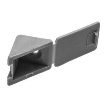 Уголок мебельный 23 мм BROZEX, пластик, светло-серый, 4 шт.