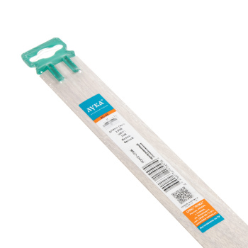 Порог-стык средний Лука ПС 03, 1350х37х3.3 мм, ясень белый