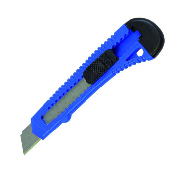 Нож строительный 18мм корпус пластик направл.металл (2701002) T4P *1/12/288