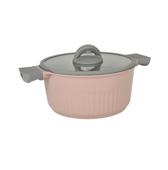 Кастрюля алюмин. антипригарная "Kukmara" "Stella" Cappuccino 4,2л Стекл.кр. кск42а *1/3