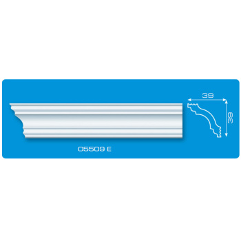 Плинтус потолочный "Формат" 05509Е 2,0м 39*39 *50/100 (углы арт.ТД11)