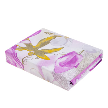 Постельное белье 1,5сп бязь Василиса 7445/1 Лиловая дымка нав70*70,пр150*214 *1/6