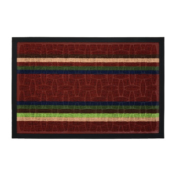 Коврик 40*60 см придверный "COMFORT" "VORTEX" красный (арт.22383)  *1