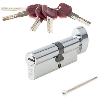 Механизм врезной 80(35С/45) хром ключ/вертушка ZM-С-CR Code Deco*1/12/48