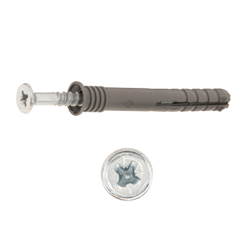 Дюбель с шурупом BROZEX 8,0*60 пакет (4шт) *10/100