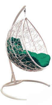 Кресло подвесное Капля M-GROUP, до 120 кг, с подушкой, белый