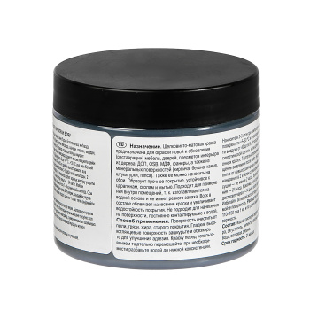 Краска акриловая для мебели и декора Графитовый 0,5 кг Новбытхим *1/6