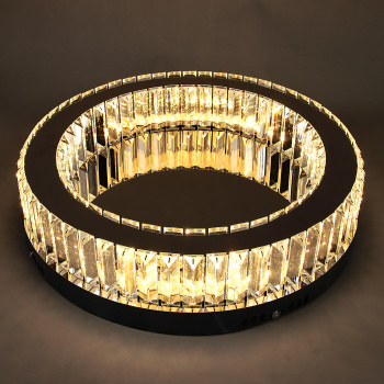 Светильник светодиодный акриловый 450мм 48W 8990/24W*2 LED 3 реж(т. и х.свет,смеш) пульт S=22м2  VER