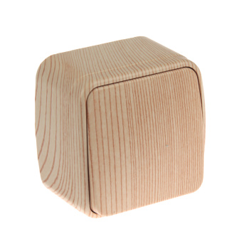 Выключатель Дача ОП 1кл. сосна 10А Народная SQ1824-0051